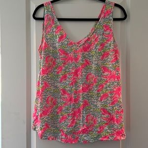 EUC Lilly Pulitzer Gigi tank size medium Lobstah Roll
